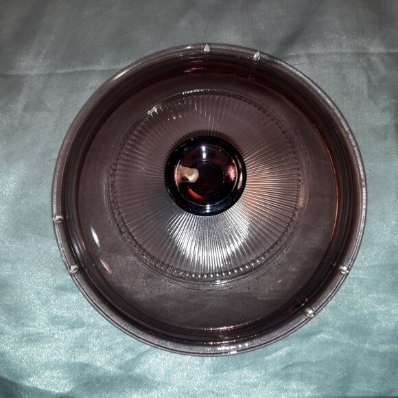 Vintage 90s Cranberry Visions Pyrex Corning 1 L All-Glass Purple Saucepan w/Lid - Picture 5 of 12